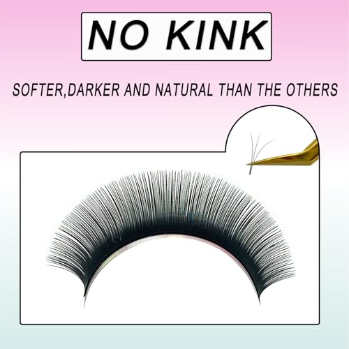 Pro Fairy Individual Eyelash Extensions B C D Curl Silk Mixed Length