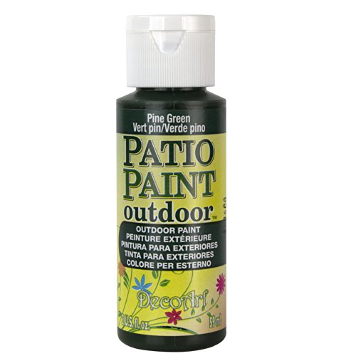 DecoArt Patio Paint, 2-Ounce Pine Green - Weather-Resistant Acrylic