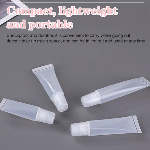 Empty Lip Gloss Tubes 15ml Refillable Squeezable Containers 8 Pcs