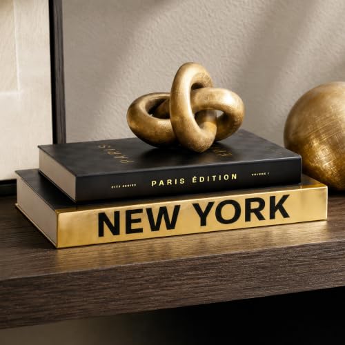 Decorative Book Set - 2 Luxury Boxes for Coffee Table & Shelf Decor