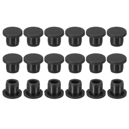 PATIKIL Silicone Rubber Plugs 18 Pcs T-Shaped Stoppers for 9-10mm Holes