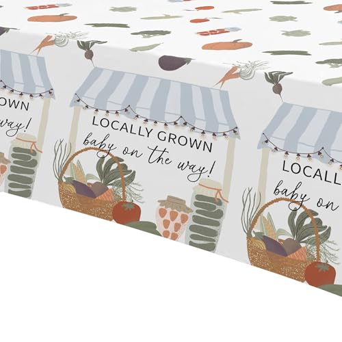 Locally Grown Baby Shower Tablecloths - 3 Pack, 86x55in