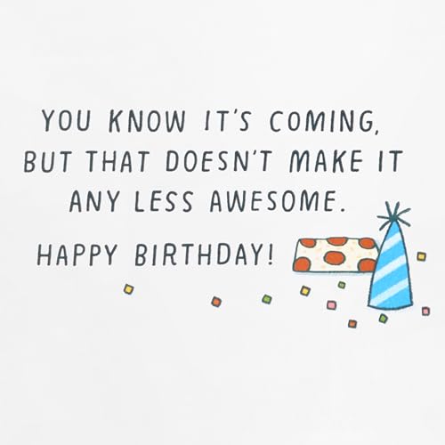 Hallmark Funny Birthday Card - Pizza Day Design, Orange