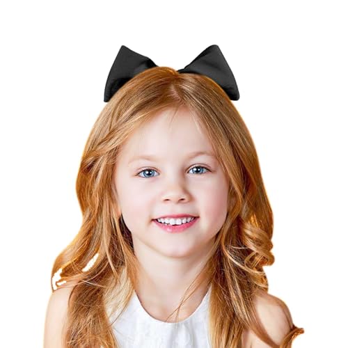 Twpribarn 8-Inch Jumbo Cheer Hair Bows with Elastic Ponytail Holder 2-Pack