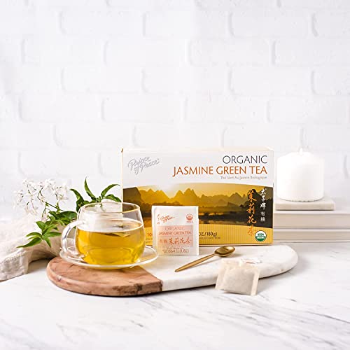 Prince of Peace Organic Jasmine Green Tea, 100 Tea Bags (Pack of 2)