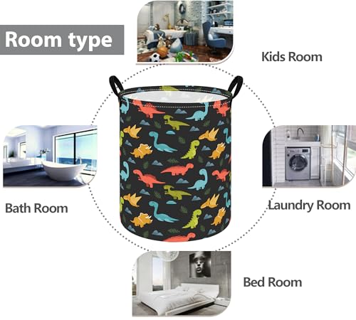 VAIVUSTO 63L Dinosaur Boys Storage Basket - Foldable Kids Laundry Hamper 25112803