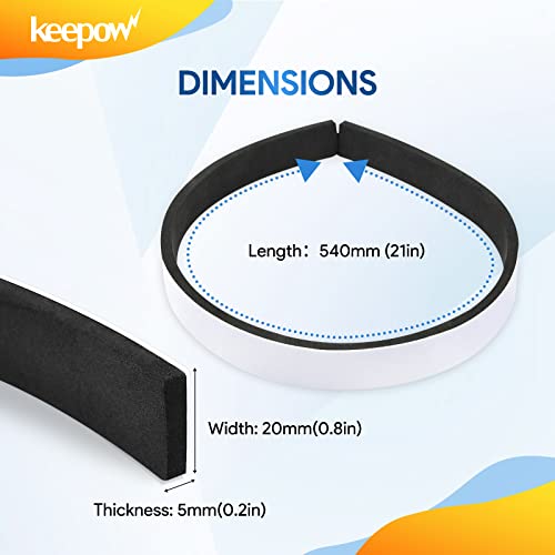KEEPOW Soft Bumper Guard for iRobot Roomba - 2 Pack, 21-Inch Protection