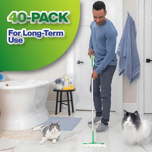 Swiffer-Compatible Disposable Dry Sweeping Cloths - 40 Count