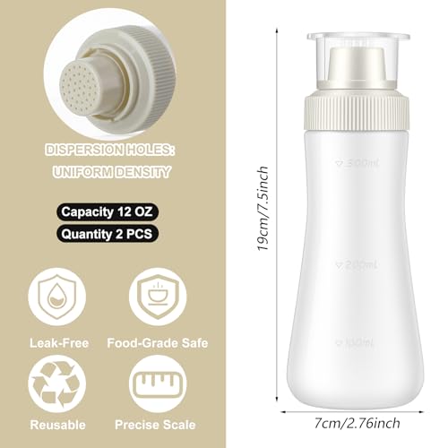 Grevosea 350ml Cake Syrup Dispenser - Reusable Squeeze Bottle for Sauces