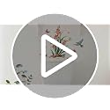 Galepromot Waterproof Toilet Seat Lid Stickers - Bird & Flower Wall Decals for Bathroom