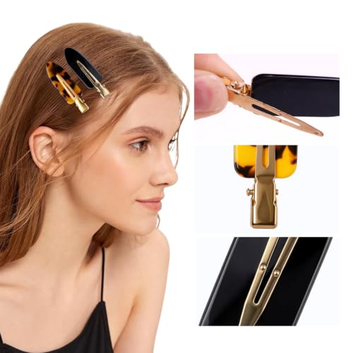 FADUIIO No-Crease Hair Clips, 6-Piece Non-Slip Duckbill Styling Set