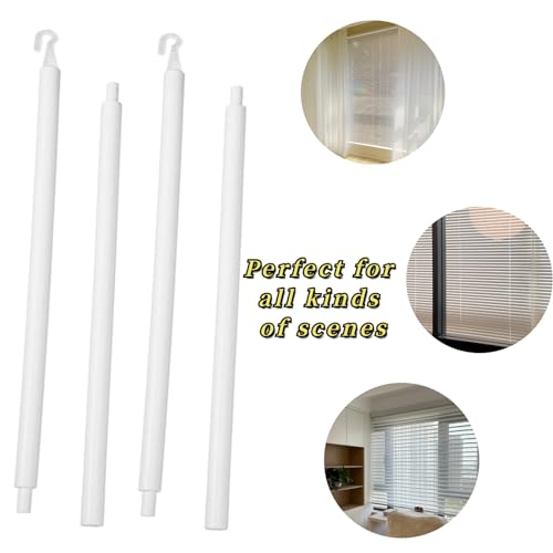 Cansybil 24 Inch White Blind Wand Replacement with Hook - 2 Pack