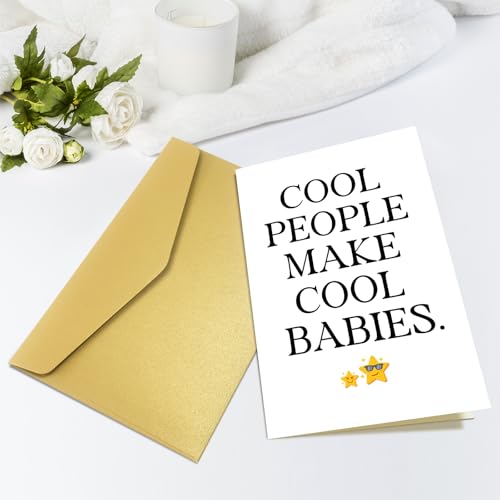 Baby Shower Congratulations Card for New Parents - Fun & Eco-Friendly