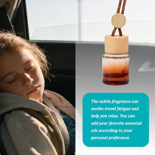 Sandfren Car Rear View Mirror Charms - 2PCS Glass Ornaments