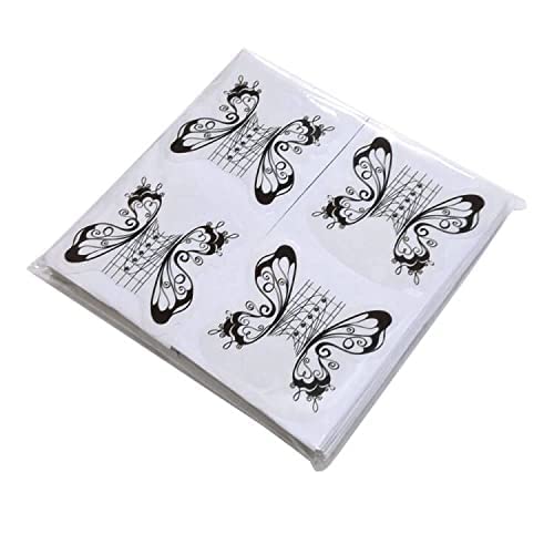 VNC 200 Pcs Nail Form Guide Stickers for Acrylic and UV Gel Extensions