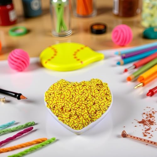 Softball Polymer Clay Slices 5mm for Slime and Nail Art Crafts 10g