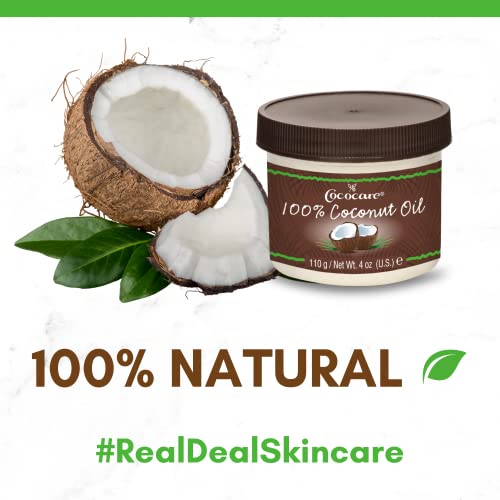 Cococare 100% All Natural Coconut Oil for Skin and Hair Moisturizer, 4 oz