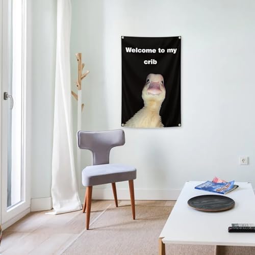 Funny Dorm Room Flag 2x3 Feet with Brass Grommets Indoor Outdoor Wall Decor