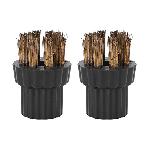 Brass Wire Brush Nozzles for Steam Mop X5 - 2 Pack Replacement Heads
