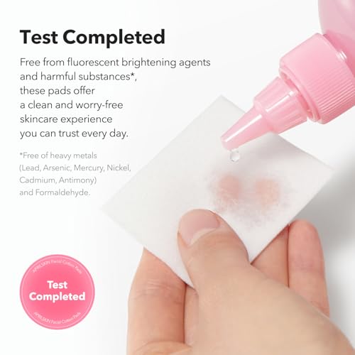 APRILSKIN Stretchable Facial Cotton Pads for Toner & DIY Masks - 60 Pads
