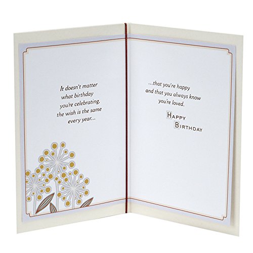 Hallmark Birthday Card for Son - For You, Son - Flowers Design with Gems