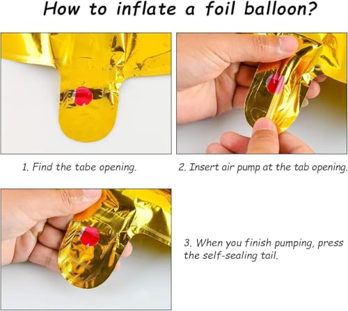 40 Inch Gold Foil Number Balloons for New Year & Graduation Parties