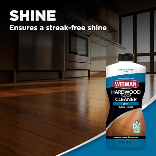 Weiman Hardwood Floor Cleaner 32 oz - Streak-Free Finish, Safe for Finished & Laminate Floors (Pack of 1)