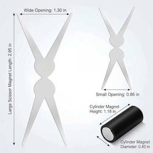 Junwapy 3 Pcs Cat Eye Nail Magnet Set with Scissor and Cylinder Tools