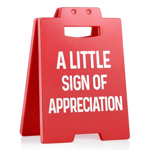 Thank You Appreciation Sign for Coworkers & Employees | Compact A-Frame Decor