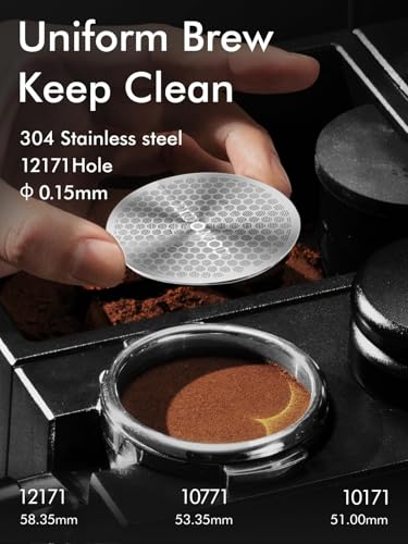 Dioomod 53mm Espresso Puck Screen - Reusable 0.9mm Mesh Filter