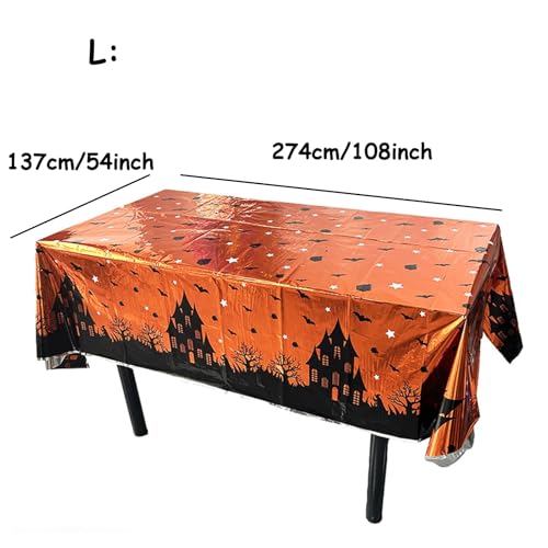 Halloween Spider Web Plastic Tablecloth - Small Party Cover