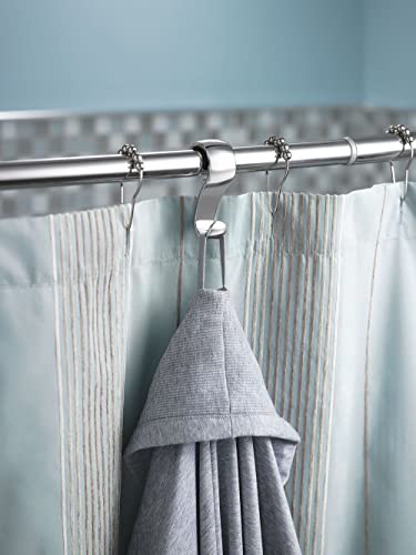 Moen Chrome Shower Curtain Rings - Pack of 12 for Smooth Rolling