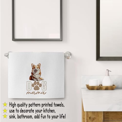Corgi Dog Kitchen Towel 16x24 Soft Waffle Weave Dish Cloth