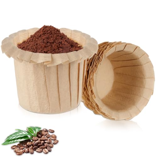InwodiTeki Disposable K Cup Paper Coffee Filters, 50 Count