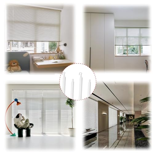 Cansybil 24 Inch White Blind Wand Replacement with Hook - 2 Pack
