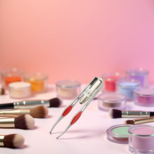 WLngtv Stainless Steel LED Tweezer for Eyebrow Grooming and Hair Removal