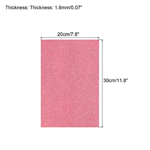 PATIKIL Pink Glitter Foam Sheets for DIY Crafts - Pack of 5