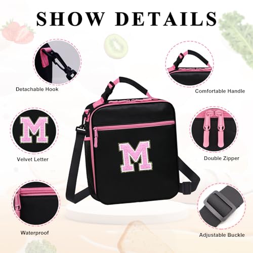 MOVOYEE Insulated Lunch Bag with Water Bottle Holder - Versatile Tote for School, Work, and Travel