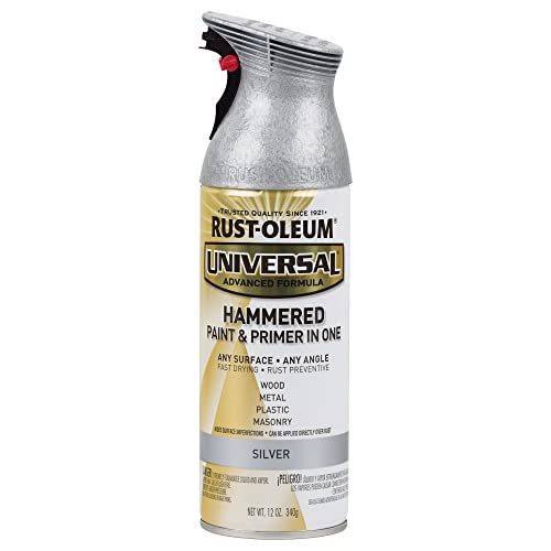 Rust-Oleum Universal Hammered Silver Spray Paint - 12 oz All-Surface Formula