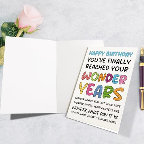Funny Old Age Birthday Card for Milestone Birthdays - 50th to 90th