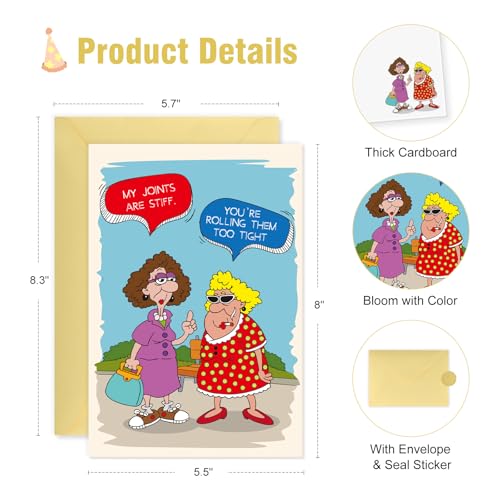Funny Birthday Card for Women - Aging Joke Greeting Card