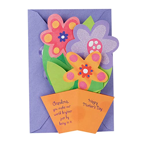 Hallmark Mother's Day Pop Up Card for Grandmother - 3D Flowers