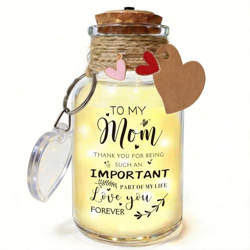 Sentimental Light Up Message Jar for Mom - Warm LED Gift - To My Mom Variation