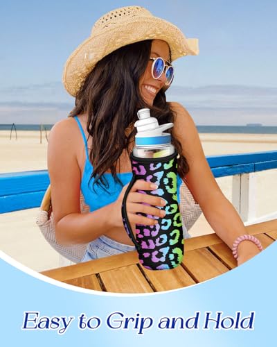 Cirkul 22 oz Water Bottle Sleeve - 2 Pack Neoprene Carrier with Handle