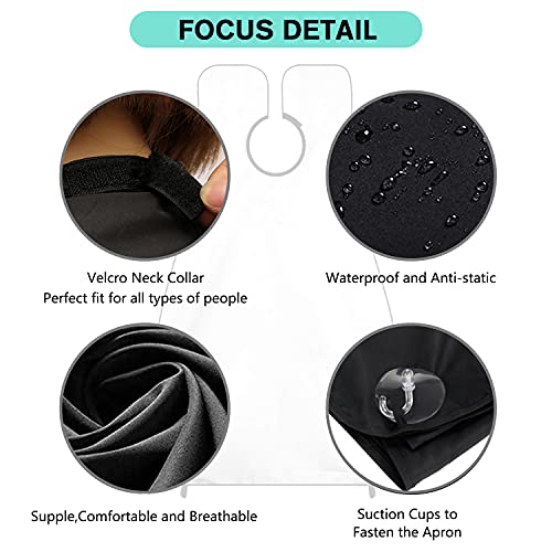 Leaflai Beard Catcher Bib and Grooming Apron with Suction Cups