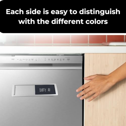 Funny Sliding Dishwasher Magnet - Clean Dirty Sign for Kitchen Decor