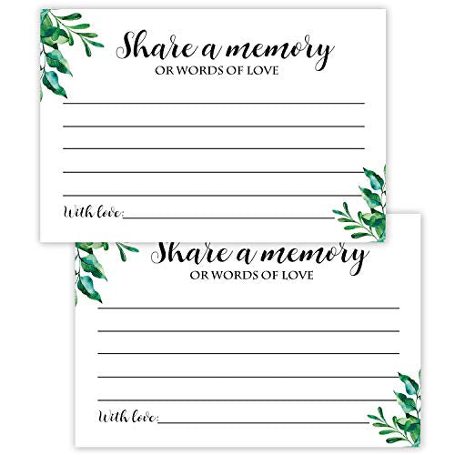 50 Share a Memory Cards - 4x6 for Celebrations & Memorials
