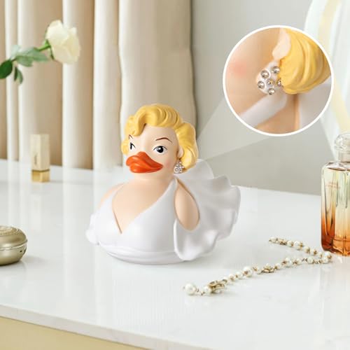 Marilyn Monroe Resin Duck Figurine, Hollywood Glamour Collectible