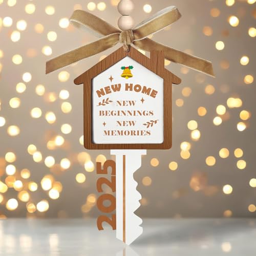 First Home Christmas Ornament Wood Decor - 2025 New Housewarming Gift