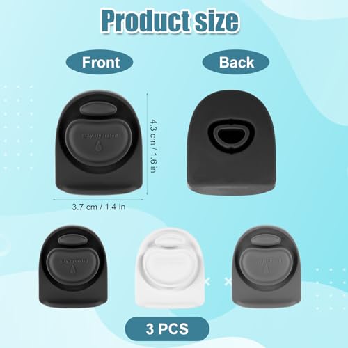 3pcs Replacement Stopper for Owala FreeSip 24/32oz, Water Bottle Top Lid Gasket Parts for Owala 16/19/24/32/40oz Seal Bottle Cap Mouth Silicone Bottle Gasket Plug Accessories, BPA Free(3 Colors)